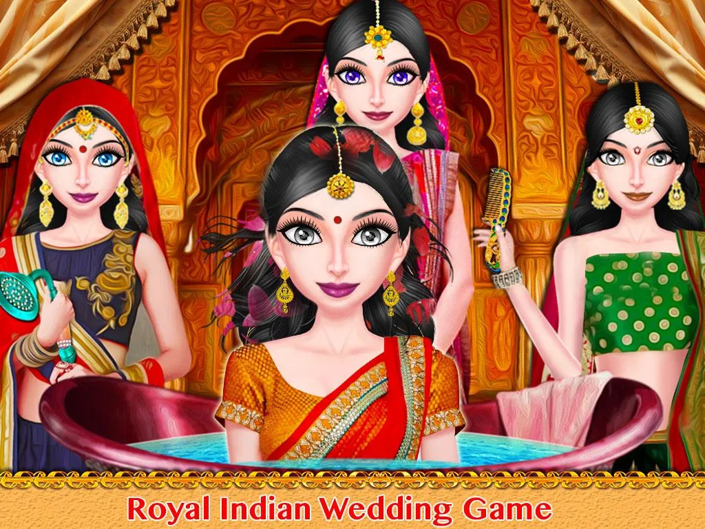 Indian Royal Wedding Beauty Captura de pantalla 2