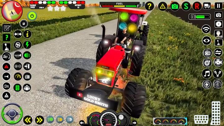 Real Farm Indian Tractor Game ภาพหน้าจอ 1