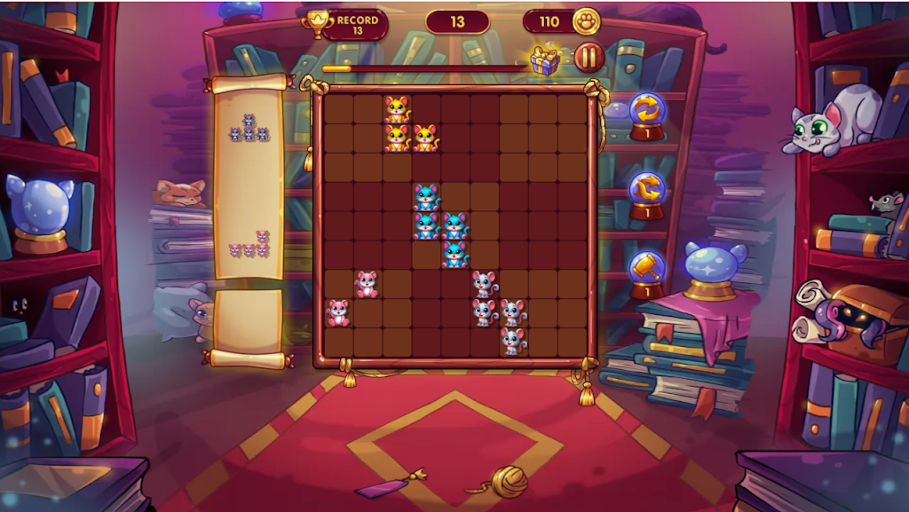 Mouse land block 9x9: Puzzle ဖန်သားပြင်ဓာတ်ပုံ 3