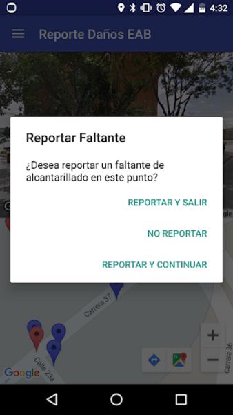 Reporte Daños EAAB 螢幕截圖 2