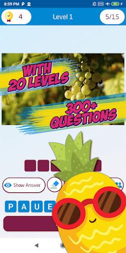 Guess the fruit name game Ảnh chụp màn hình 2