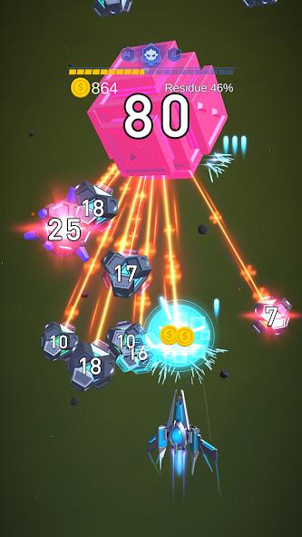 Dust Settle 3D - Galaxy Attack Mod ဖန်သားပြင်ဓာတ်ပုံ 2