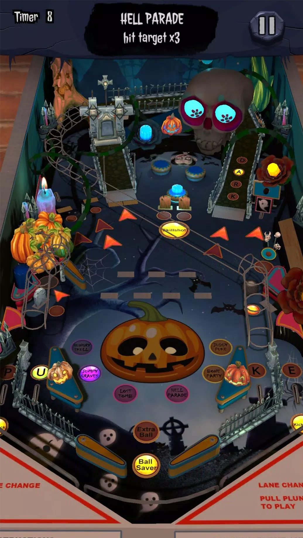 Halloween Pinball 螢幕截圖 1