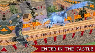 Flying Unicorn Horse Game Schermafbeelding 1