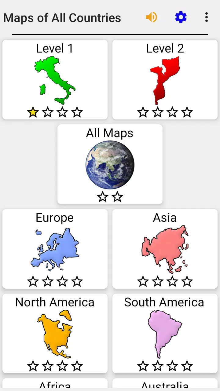 Maps of All Countries Geo-Quiz Captura de pantalla 2