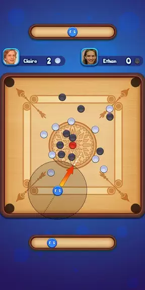 Carrom Strike - Disc Pool Game Captura de pantalla 1