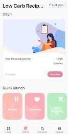 Low carb recipes diet app 螢幕截圖 2