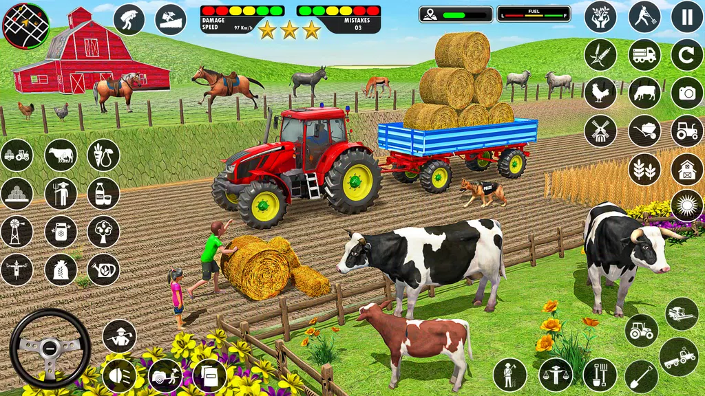 Farming Games: Tractor Driving ဖန်သားပြင်ဓာတ်ပုံ 2