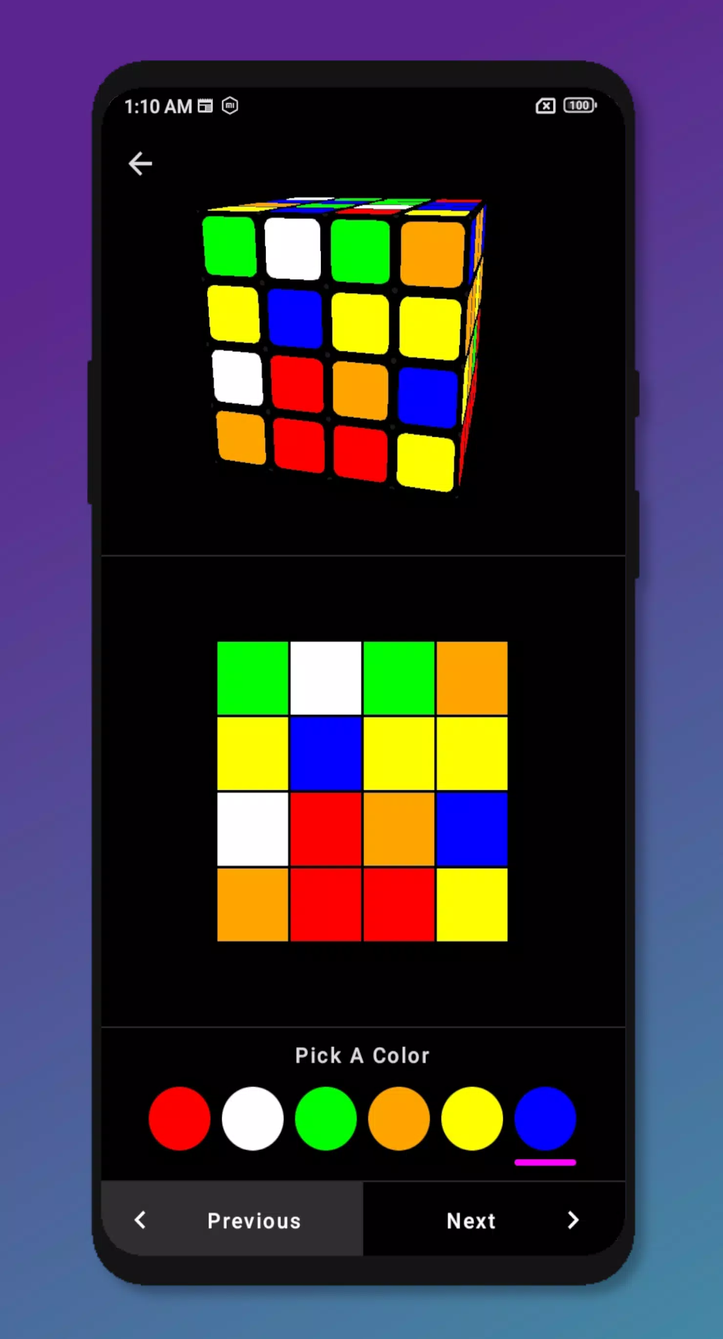 Rubik’s Cube Solver 4x4 Captura de pantalla 3