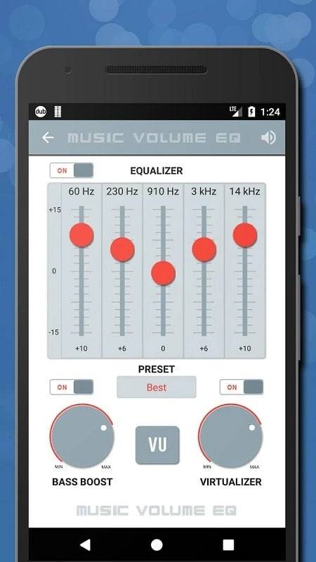 음악 볼륨 EQ 베이스 부스터 및 사운드 부스터 스크린샷 1