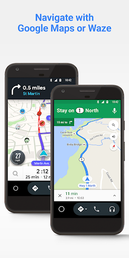 Android Auto – Google Maps, Media & Messaging Скриншот 2