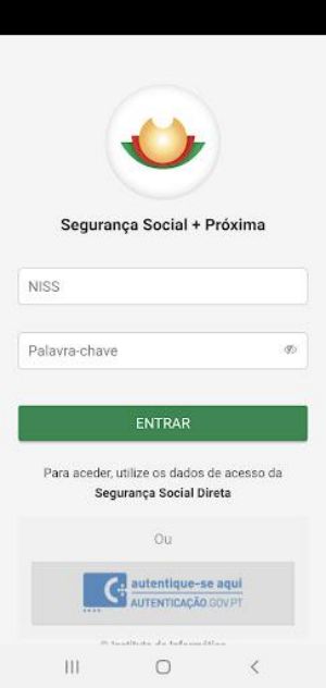 Schermata Segurança Social 0