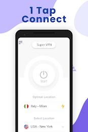 Super VPN: Fast Secure VPN Zrzut ekranu 1