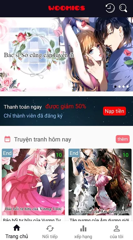 Ngôn Tình -- Webtoon,Manga,Comics Ekran Görüntüsü 0