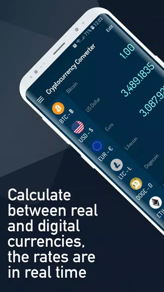 Cryptocurrency Rate Converter 螢幕截圖 0