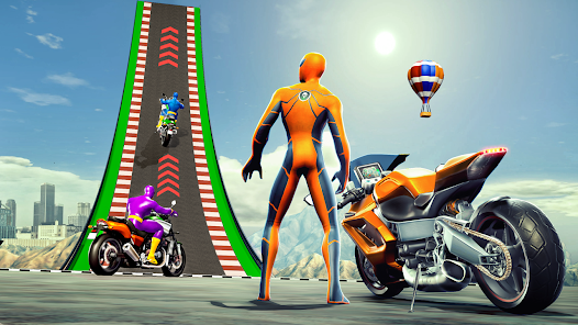 Super Hero Game - Bike Game 3D 螢幕截圖 2