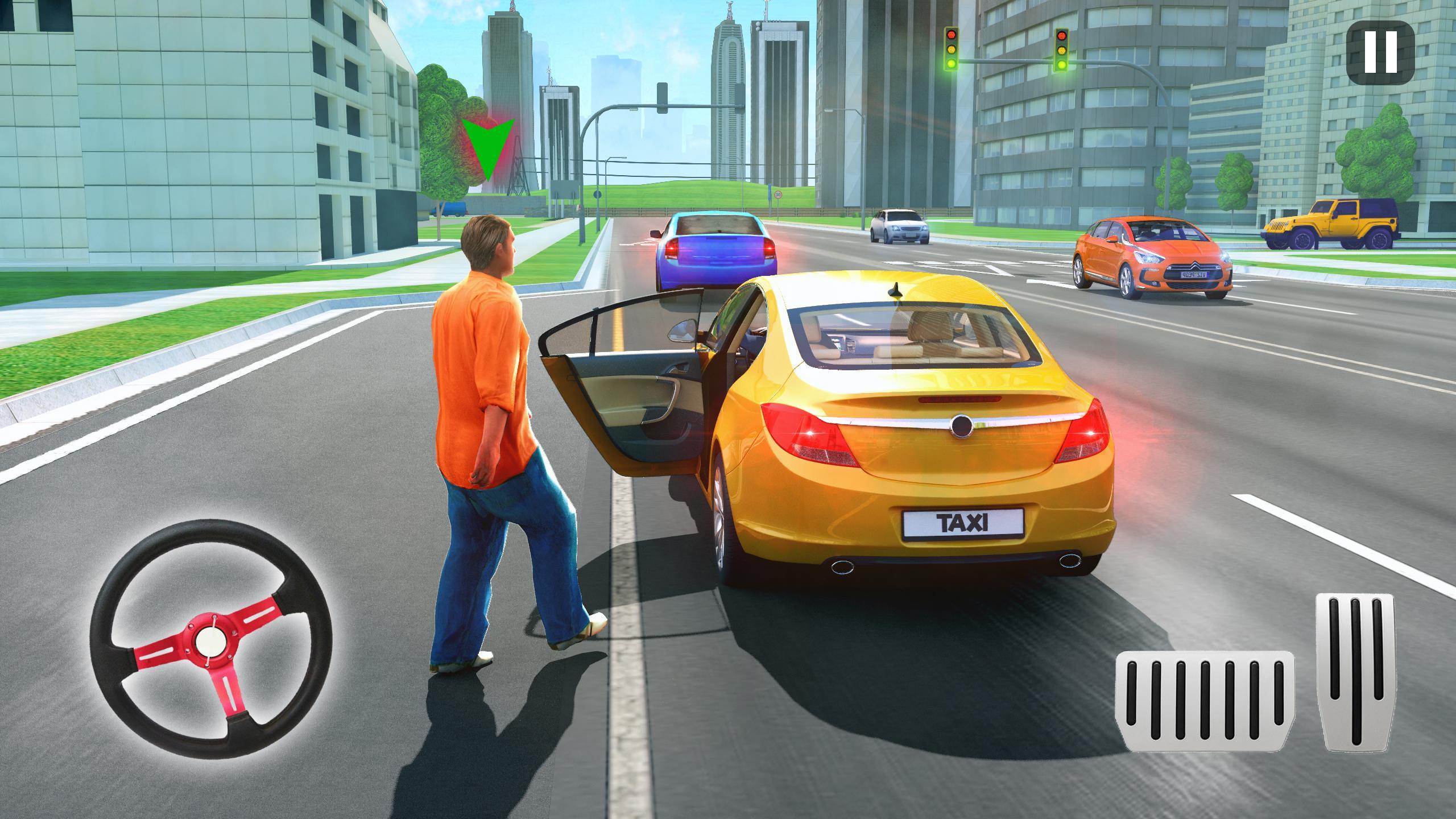 US City Taxi Games - Car Games 螢幕截圖 1