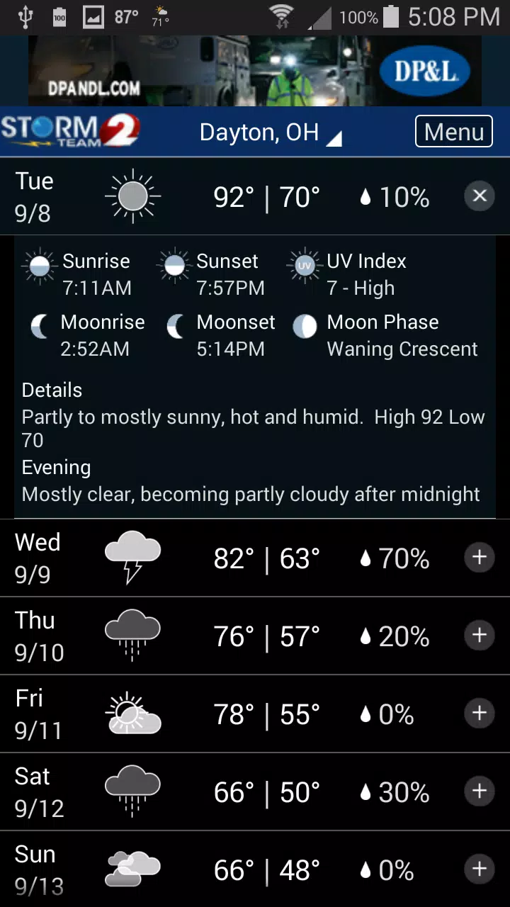 WDTN Weather Tangkapan skrin 2