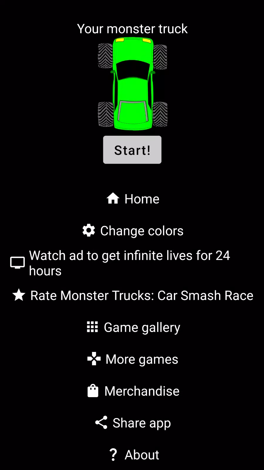 Monster Trucks: Car Smash Race 螢幕截圖 1