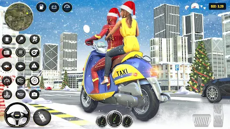 Superhero Bike Taxi: Bike Game Captura de pantalla 1