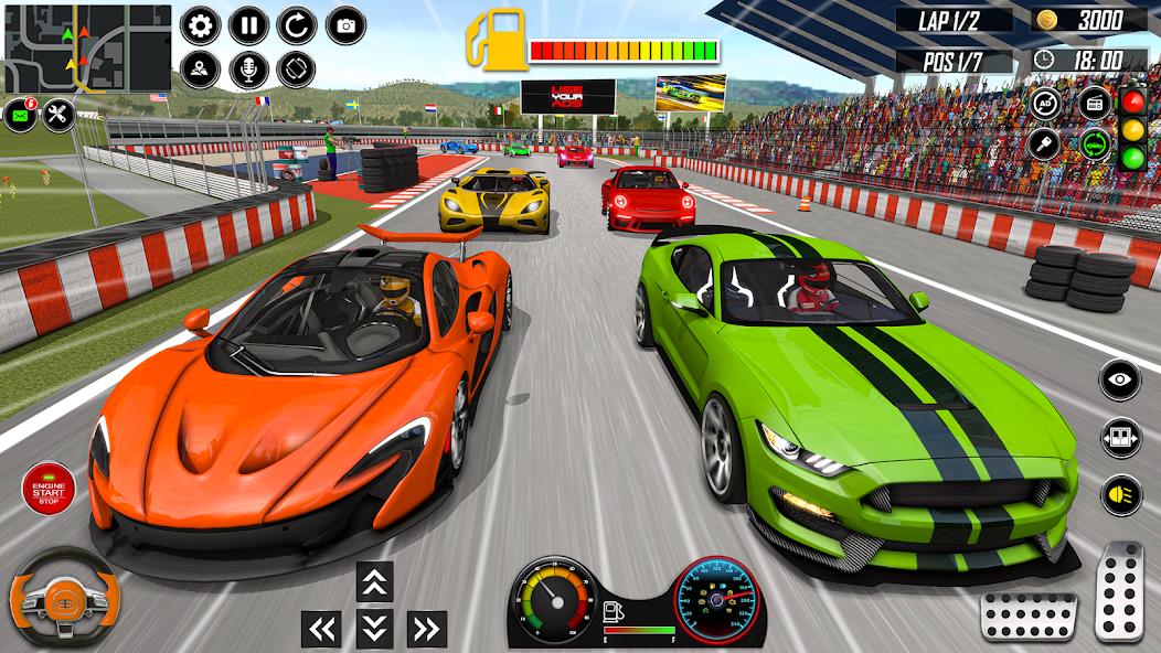 Schermata Car Racing Games 3D: Car Games Mod 2