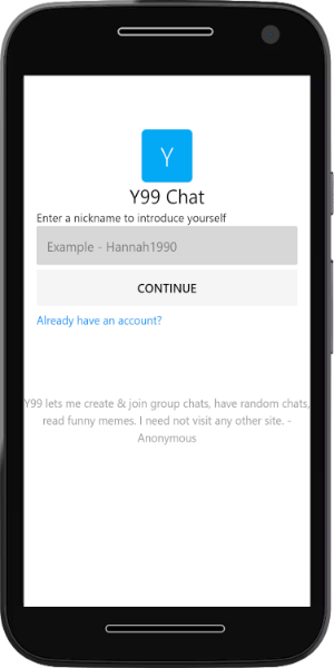 Y99 Chat - Your friend finder 螢幕截圖 2