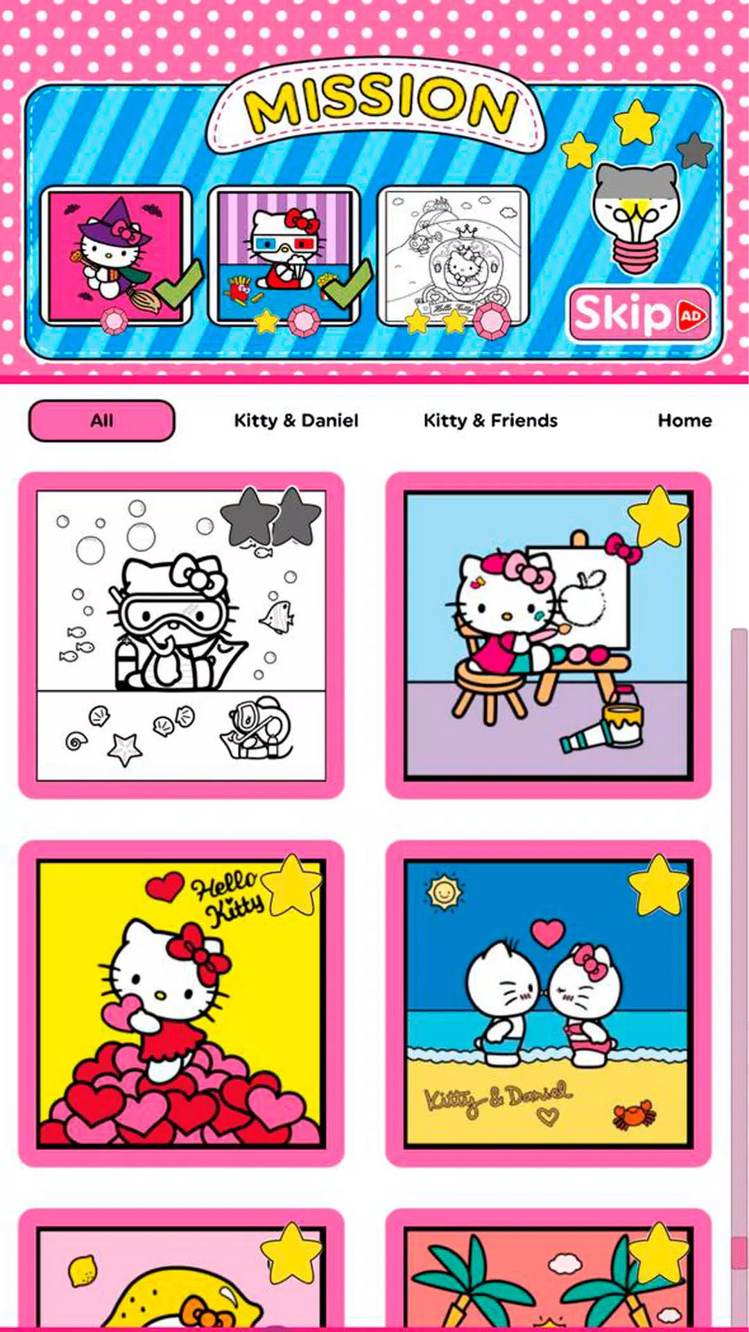 Hello Kitty: Coloring Book Schermafbeelding 1