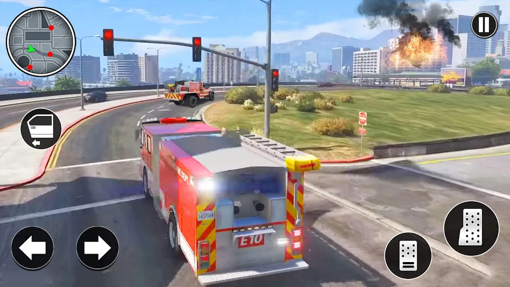 City Emergency Driving Games Скриншот 1