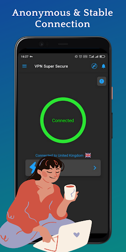 VPN Super - Secure VPN Proxy ภาพหน้าจอ 1