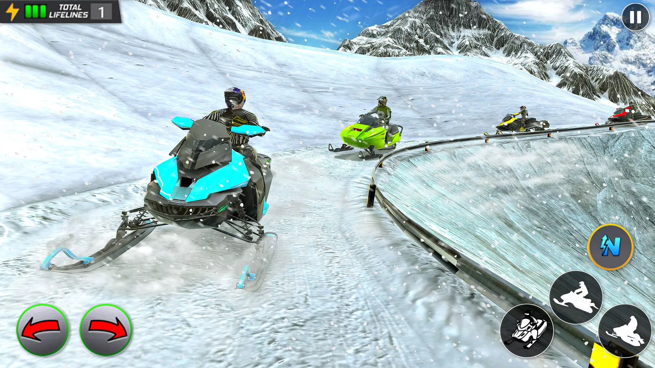 Crazy Skills Snowcross Games Captura de tela 2