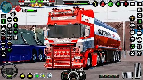 US Oil Tanker Truck Drive Sim 螢幕截圖 1