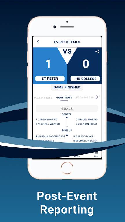 IH Sports App Screenshot 2