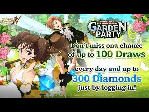 Seven Deadly Sins Grand Cross 6th Anniversary Celebration Announcement