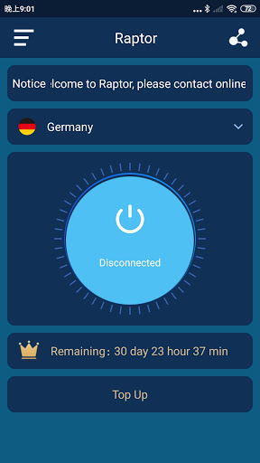RaptorVPN স্ক্রিনশট 0