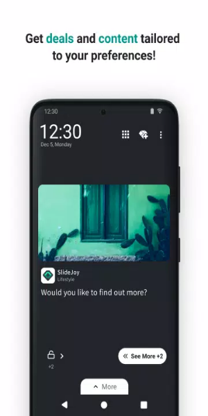 Slidejoy - Lockscreen Cash Rewards Ekran Görüntüsü 1