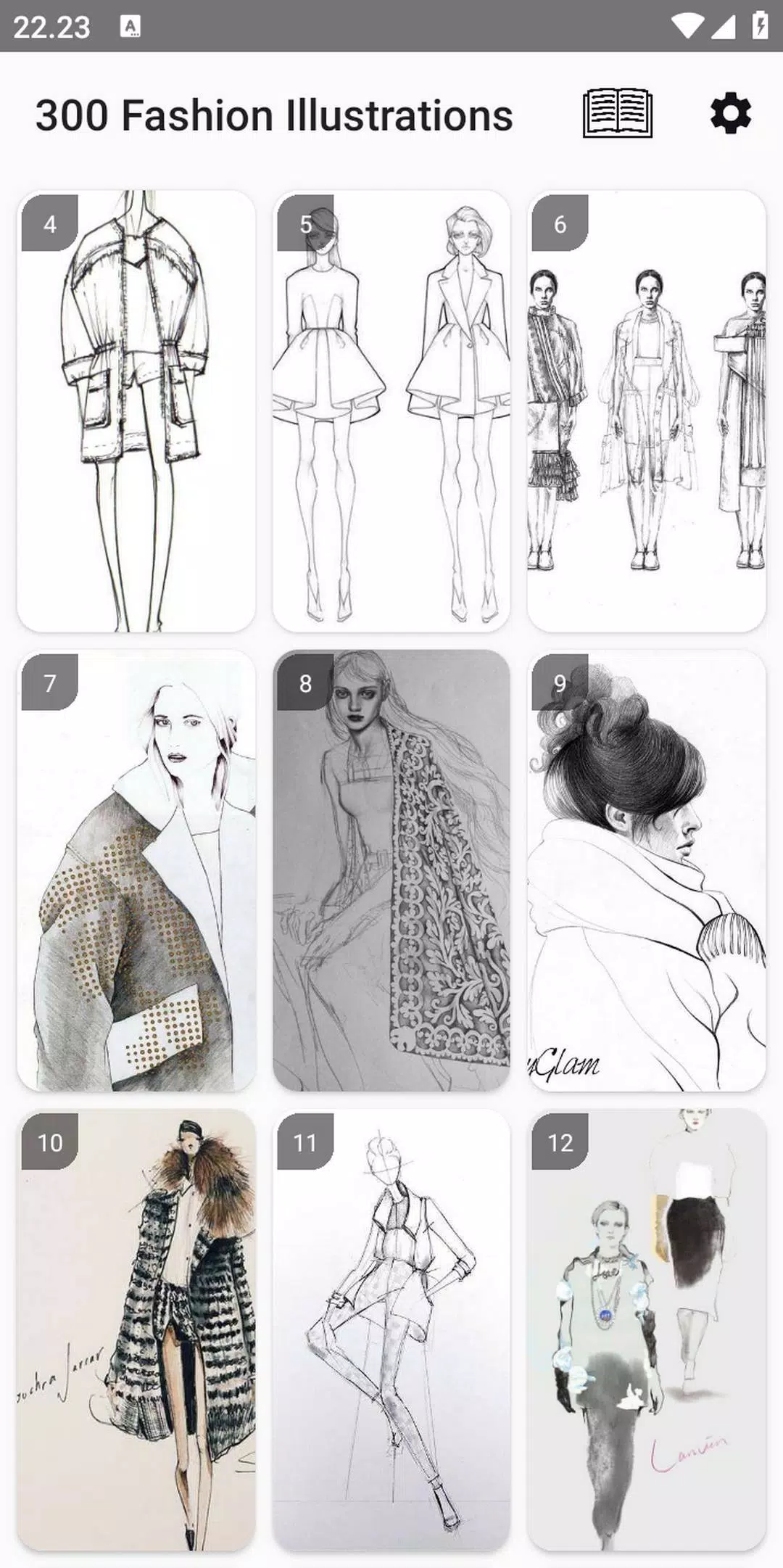 300 Fashion Illustrations 螢幕截圖 0