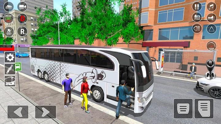 Bus Simulator Bus Driving Game Tangkapan skrin 1