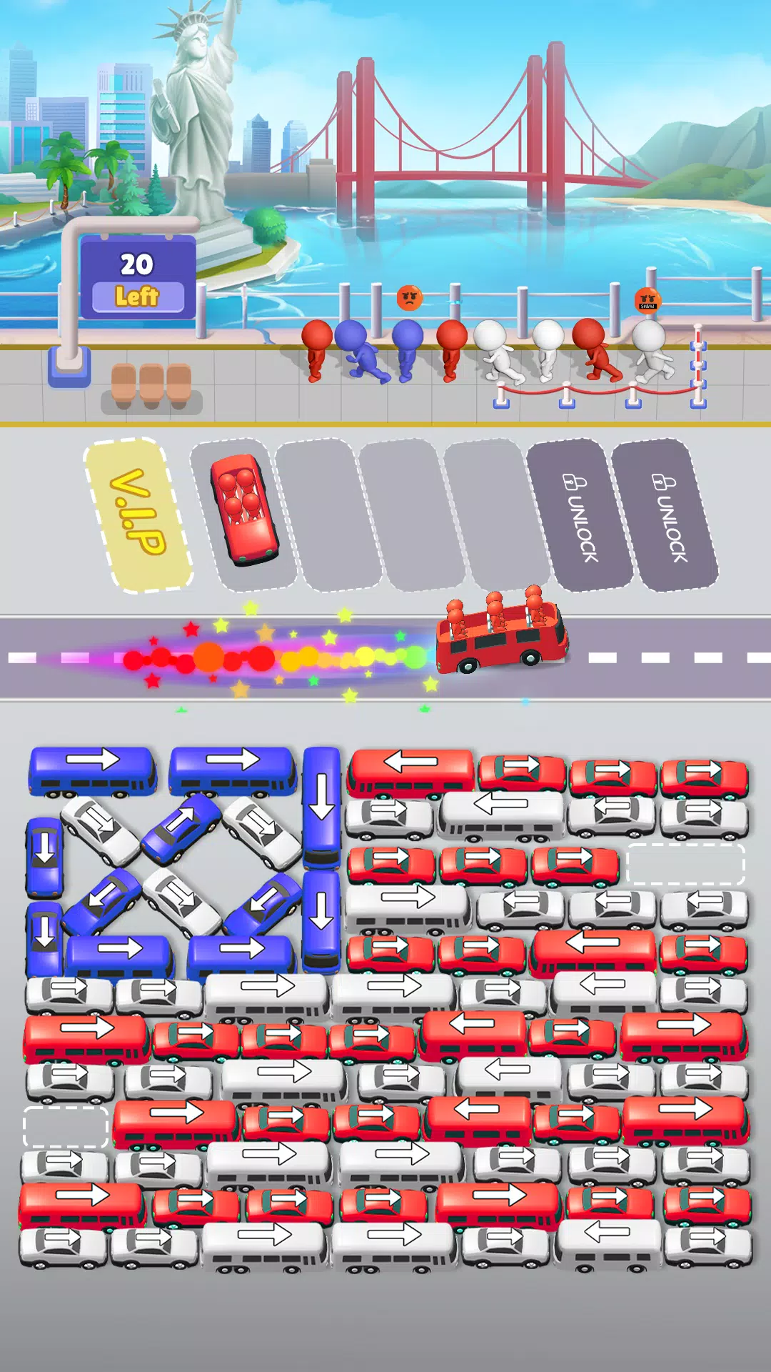 Bus Sort Jam: Parking Puzzle Capture d'écran 0