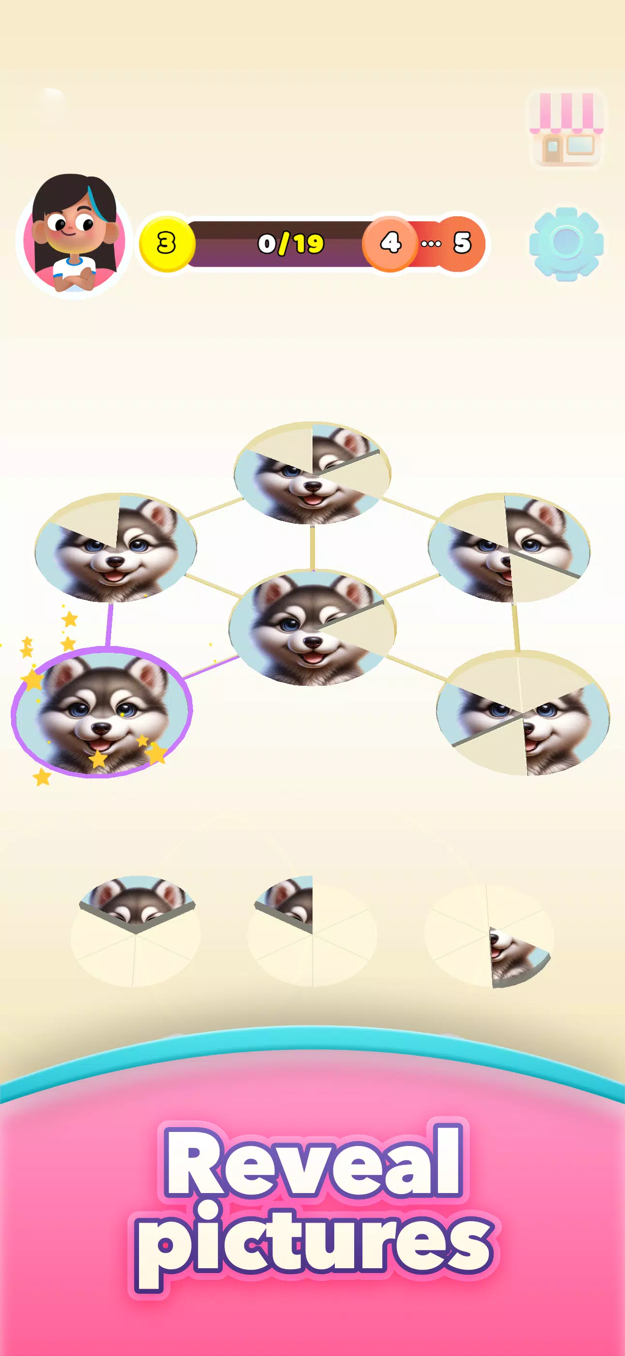 Mia’s Slices: Art Puzzle Game স্ক্রিনশট 1