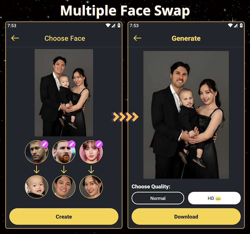 Face Over: AI Face Swap Schermafbeelding 0