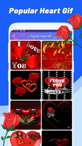 Love Heart Sticker - Emoji GIF Ảnh chụp màn hình 2