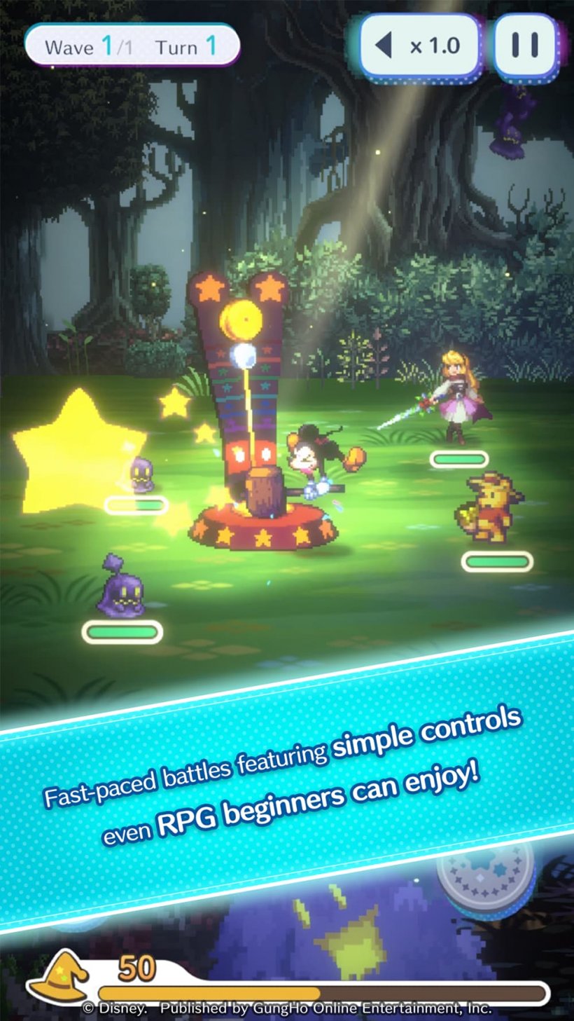 Juego de juego de Disney Pixel RPG