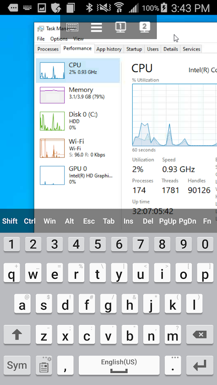 DualMon Remote Access ภาพหน้าจอ 1