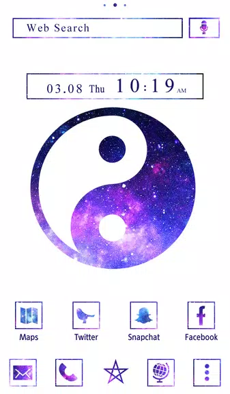 Galaxy Yin-yang Theme Tangkapan skrin 0