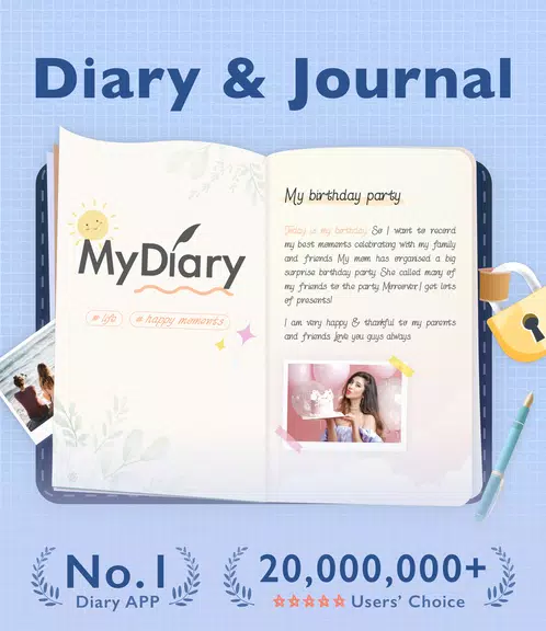 My Diary - Daily Diary Journal Tangkapan skrin 0