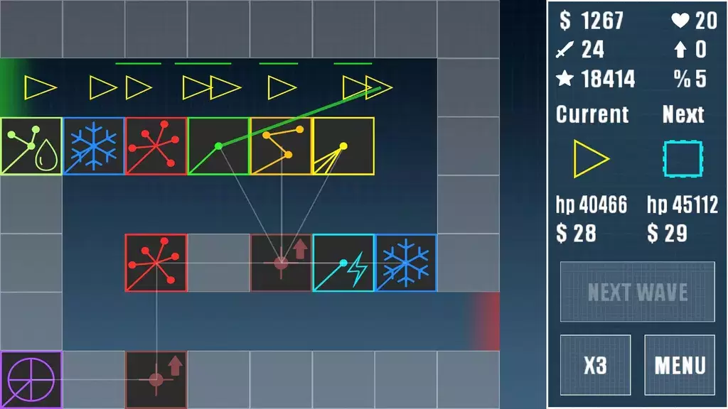 Laser Tower Defense 螢幕截圖 1