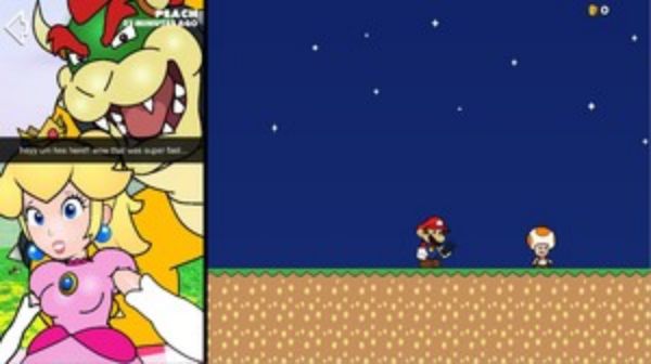 Schermata Bowser x Peach: Superstar Sexting 1
