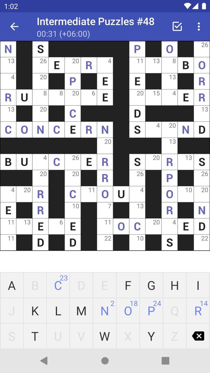 Codeword Puzzles (Crosswords) 螢幕截圖 1