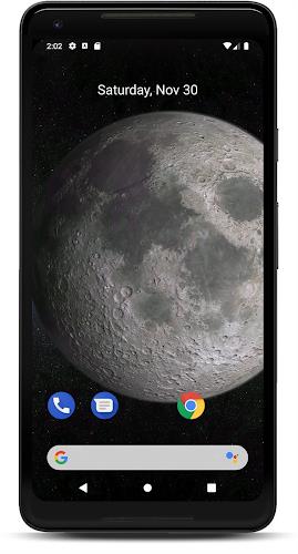 Moon 3D live wallpaper Captura de pantalla 2