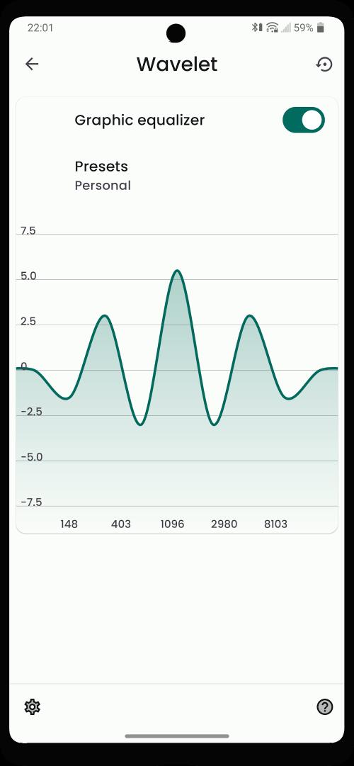 Wavelet: headphone specific EQ Captura de tela 3